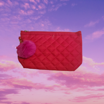 Estuche Cosmetiquero • Colores con Pom Pom
