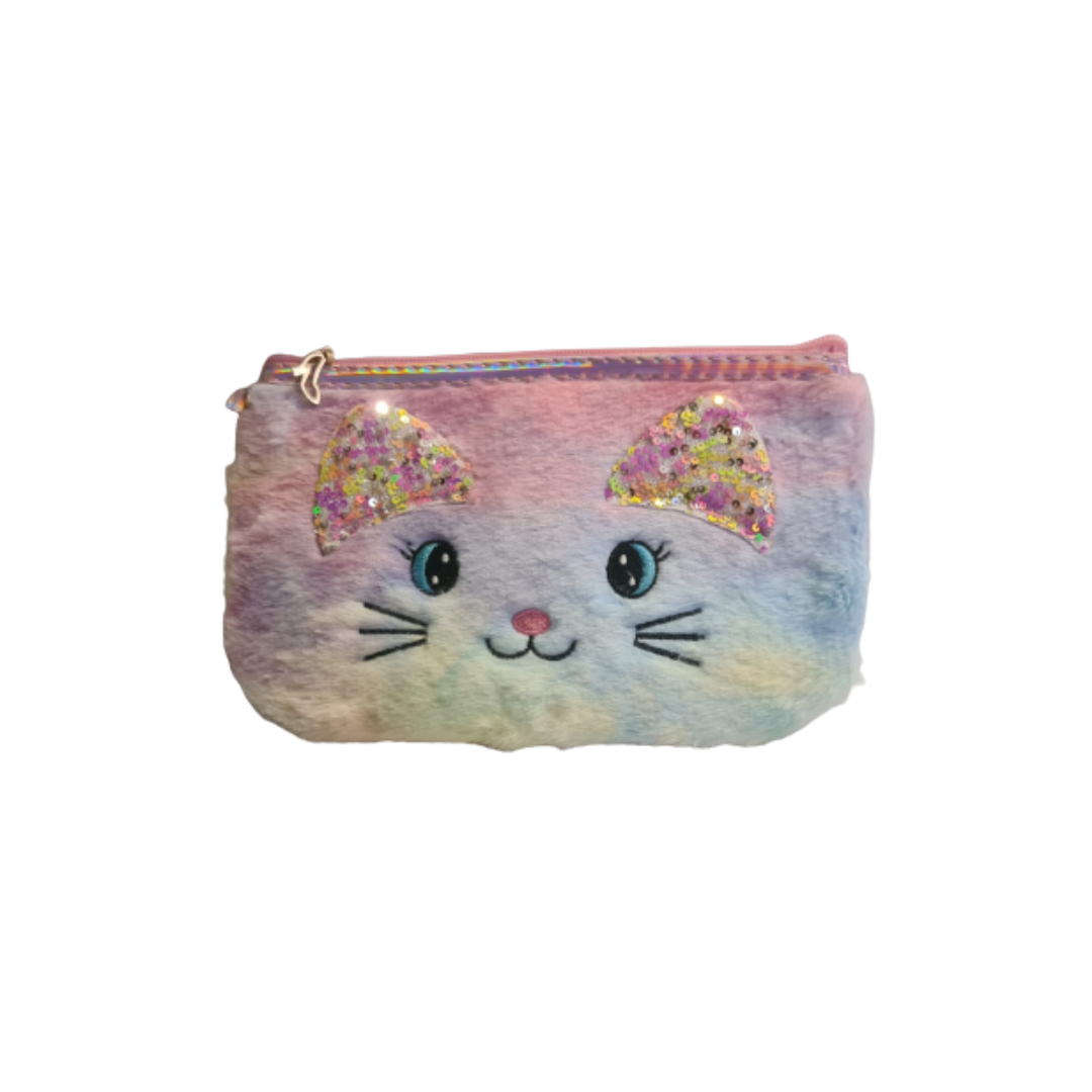 Estuche Cosmetiquero • Gatitos Lentejuelas