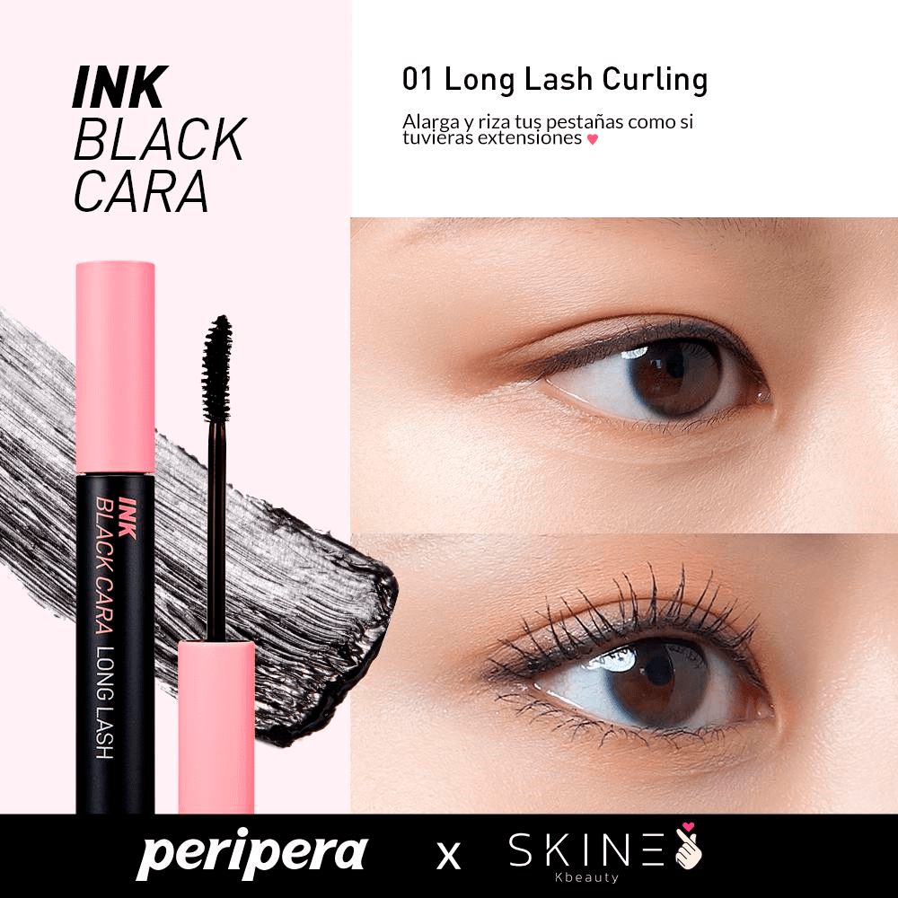Mascara Ink Black Cara Long Lash Curling 3