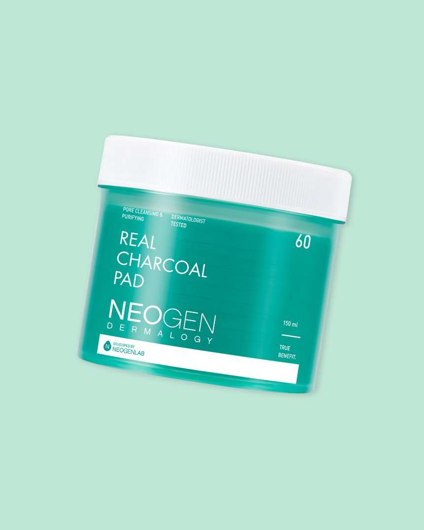 Real Charcoal Pad • Pads Exfoliantes poros y control de sebo