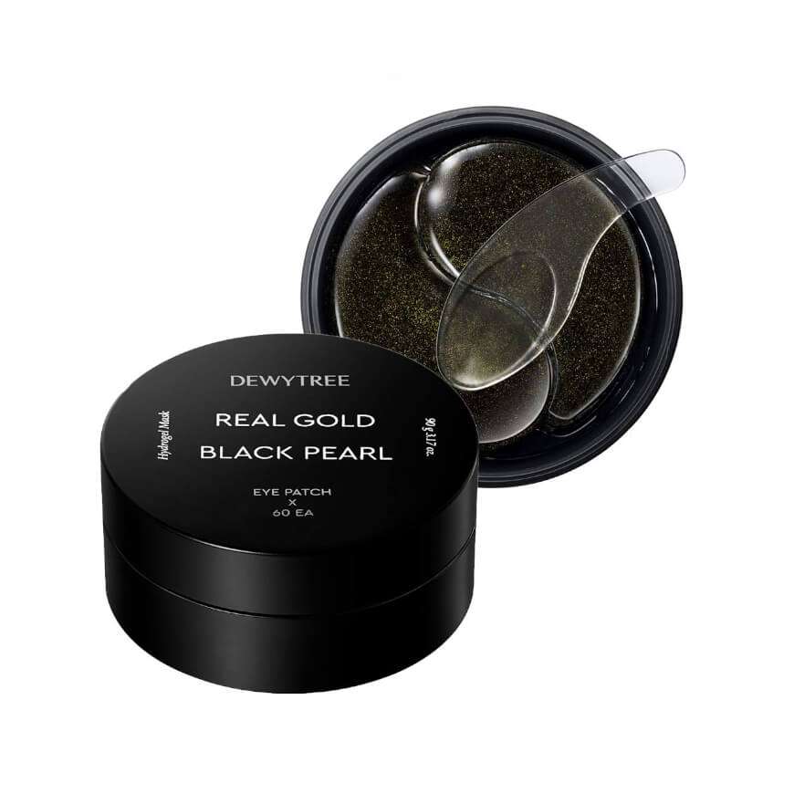 Real Gold Black Pearl Eye Patch