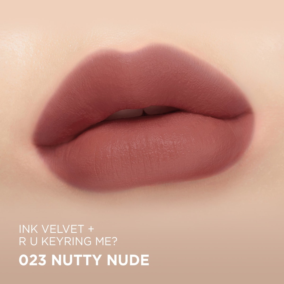 Tinta Labial Ink Velvet Nude x Teteum Nude (con llavero) 022 023