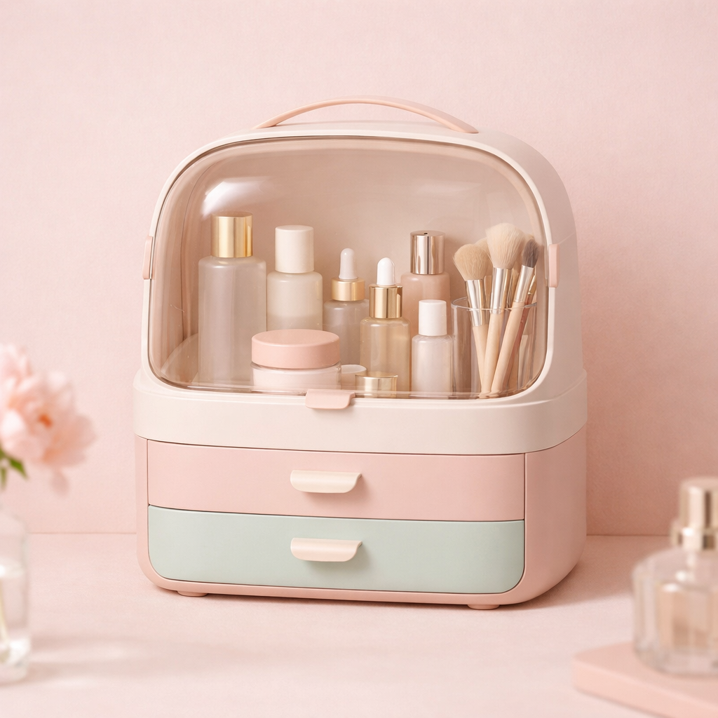 Organizador de Maquillaje con Espejo